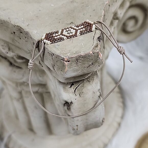 Boho Chic Adjustable Micro Beaded Bracelet - Picture 1 of 4